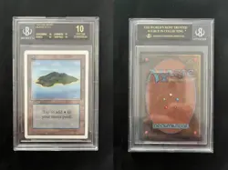 Island UNLIMITED Mtg PRISTINE Graded BGS 10 QUAD (10/10/10/10) Black Label POP 1 - Image 1