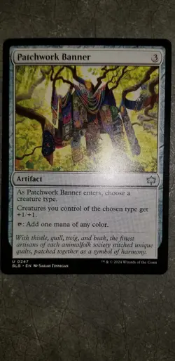 Patchwork Banner, Bloomburrow, Magic the Gathering Mtg NM - Image 1