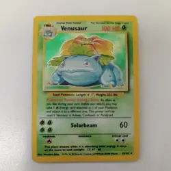 1999 Base Set Pokemon TCG Venusaur #15/102 Holo Rare - Image 2