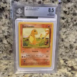 1999 Pokemon Base Unlimited Charmander BGS 8.5 #46 - Image 1