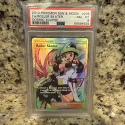 Pokemon FA Roller Skater 235/236 Cosmic Eclipse PSA 9 - Image 1