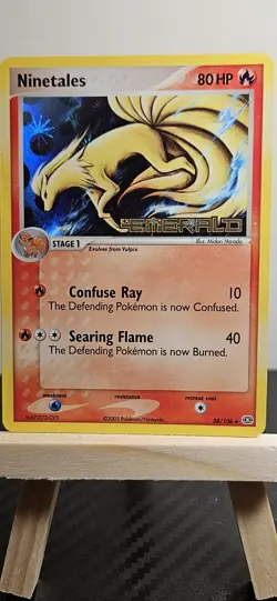 Pokemon TCG Ninetales #38/106 Emerald Set HOLO ExEmerald Stamp - Image 2