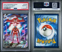 2023 POKEMON SWORD & SHIELD CROWN ZENITH #GG45 FULL ART/DEOXYS VMAX PSA 10 - Image 3