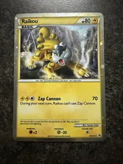 Raikou Pokemon Black Star Promo HGSS19 HOLO - Image 1