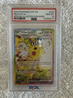 Pokemon Pikachu TCG EX Surging Sparks Special Illustration PSA 10 - Image 1