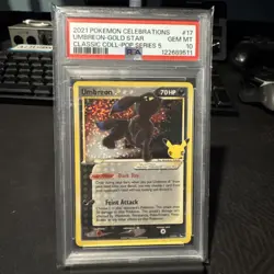 PSA 10 Pokemon TCG 2021 Pokemon Celebrations #17 Umbreon-Gold Star GEM MT 10🔥📈 - Image 1
