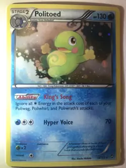 Politoed 18/111 Furious Fists 2014 Holo Rare Pokemon Card LP - Image 1