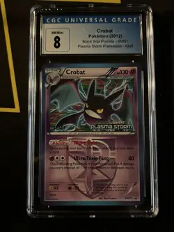 2011 Pokemon BW Black Star Promos Crobat Staff #BW51 CGC 8.5 - Image 1