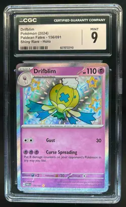 2024 Pokemon Paldean Fates Drifblim #156/091 CGC 9 - Image 1