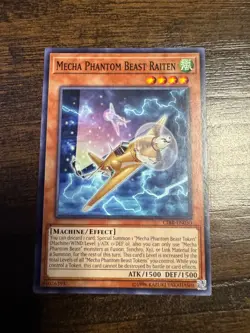 Yu-Gi-Oh! Mecha Phantom Beast Raiten CIBR-EN030 Circuit Break Unlimited Rare - Image 1