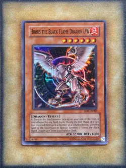Yugioh Horus the Black Flame Dragon LV6 SOD-EN007 Super Rare NM - Image 1