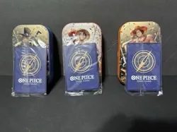 One Piece CCG Tin Set Vol. 2 Promo Set Luffy , Ace , Sabo W/Tins (No Boosters) - Image 2