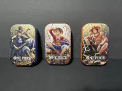 One Piece CCG Tin Set Vol. 2 Promo Set Luffy , Ace , Sabo W/Tins (No Boosters) - Image 3