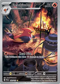 Fletchinder - 199/193 - Paldea Evolved - Illustration Rare - Pokemon TCG Card NM - Image 1