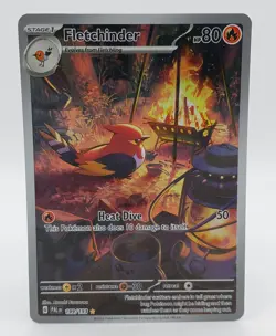 Pokemon Card Fletchinder 199/193 Full Art Illustration Rare Paldea Evolved - Image 1
