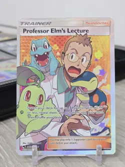 Pokemon Professor Elm's Lecture Full Art 213/214 Sm-Lost Thunder Rare Holo NM - Image 3
