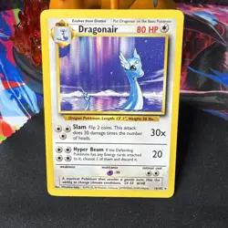 Dragonair 18/102 NM+ Rare - Base Set Unlimited - Pokemon TCG 1999 Vintage - Image 1