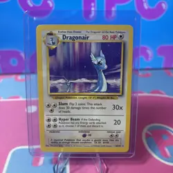 Pokemon TCG Dragonair 18/102 Base Set Unlimited Non Holo Rare WOTC VTG 1999 NM - Image 1
