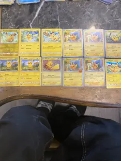 12 Pokemon Pikachu Cards 9 English 3 Japanese 5 Holo Sword And Shield - Image 1