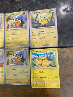 12 Pokemon Pikachu Cards 9 English 3 Japanese 5 Holo Sword And Shield - Image 5