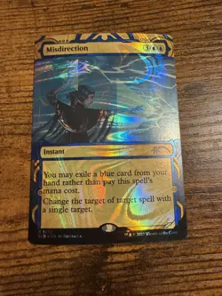 MTG Magic The Gathering SECRET LAIR DROP Showcase HALO FOIL Misdirection! - Image 1