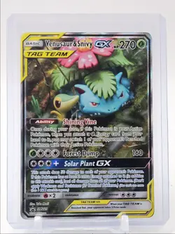 VENUSAUR & SNIVY GX 2019 POKEMON SUN & MOON BLACK STAR PROMOS #SM229 Q3628 - Image 1