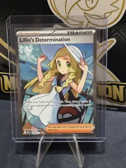 Lillie's Determination 169/132 Mega Evolutions Near Mint Pokemon Card - Image 1
