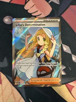 Lillie's Determination 169/132 Mega Evolutions Near Mint Pokemon Card - Image 1