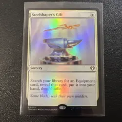 Steelshaper’s Gift - FOIL - PACK FRESH - NM - Commander Masters - MTG - Image 1