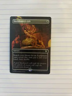 Steelshaper's Gift (Borderless) Commander Masters Foil MTG NM - Image 1
