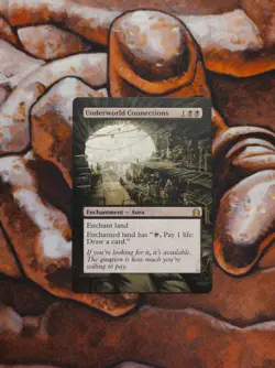 Magic the Gathering Underworld Connections #1 Hand Painted Custom MTG Alter - Image 1