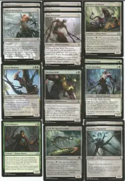 Green Eldrazi Scions MTG-Custom Casual Full 60 Card Deck-Magic the Gathering RTP - Image 1