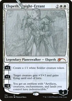 Elspeth, Knight-Errant (Sketch Showcase) Secret Lair Drop Non Foil MTG NM - Image 1