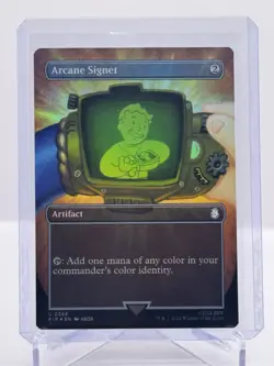 NM FOIL BORDERLESS - Arcane Signet (Borderless) Universes Beyond: Fallout Foil - Image 1