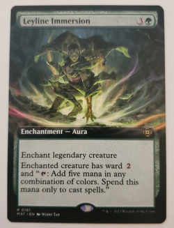 1x Leyline Immersion Extended Art March of the Machines Magic the Gathering NM - Image 1