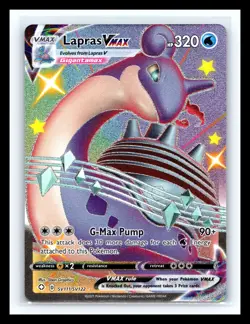 💥 2021 Pokemon SWSH Shining Fates Lapras VMAX Shiny Vault Holo # SV111/SV122 - Image 1