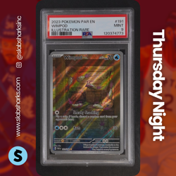 2023 POKEMON SV PARADOX RIFT #191/182 WIMPOD ILLUSTRATION RARE PSA 9 - Image 1