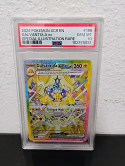 PSA 10 GEM MINT - Galvantula ex 168/142 SIR Stellar Crown Pokemon TCG - Image 1