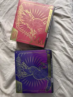 Pokemon Scarlet and Violet ETB Set Miraidon Koraidon Bundle (SEALED NEW) - Image 1