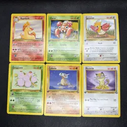 vintage pokemon 1st edition Jungle Lot Bundle 6 Card - Image 1