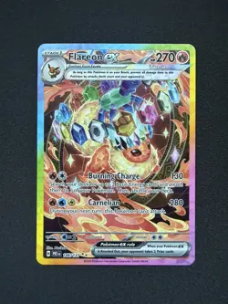 Flareon EX 146/131 Special Illustration Rare Prismatic Evolutions Holo Pokemon - Image 1