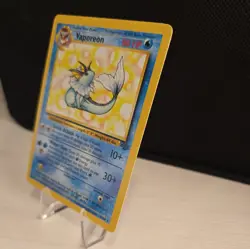 Pokemon TCG: Vaporeon 28/64 Jungle Reg Unlimited WOTC LP - Image 3