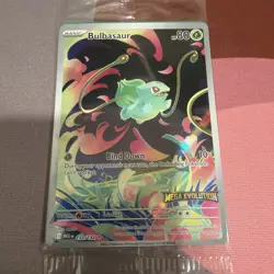 Bulbasaur Mega Evolution Stamped Illustration Rare 133/132 NM Pokemon Sealed. - Image 1