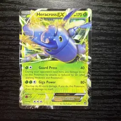 Heracross EX 4/111 Furious Fists Ultra Rare Holo Pokemon Card - Image 1