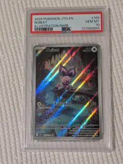 Noibat Illustration Rare Pokemon Jtg En-Journey Together 169/159 PSA 10 - Image 1