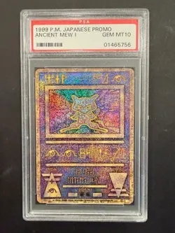 1999 Pokemon Japanese Promo Ancient Mew I CORRECTED - PSA 10 - Image 1