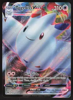 Togekiss VMAX 141/185 Ultra Rare Pokemon TCG Vivid Voltage LP - Image 1