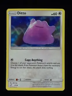 Ditto Holo 17 Pokemon Detective Pikachu LP 🔥 - Image 1