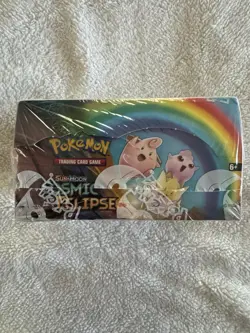 Sun & Moon Booster Box Cosmic Eclipse Factory Sealed Pokemon TCG 36 Packs - Image 3