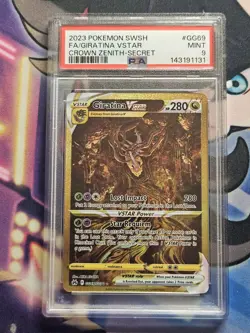 Pokemon Giratina VSTAR Secret Rare Full Art Holo GG69/GG70 Crown Zenith PSA 9 - Image 1